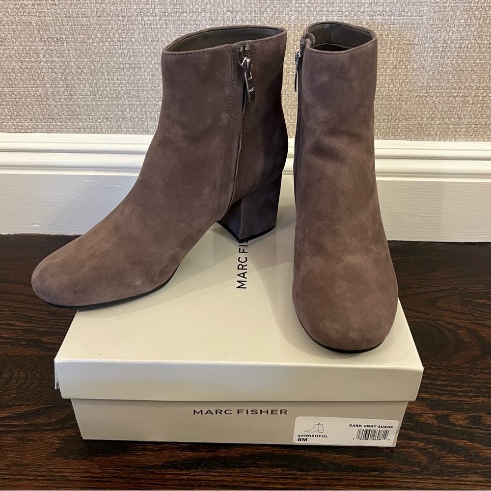 Marc Fisher Ankle Booties with Chunky Heel